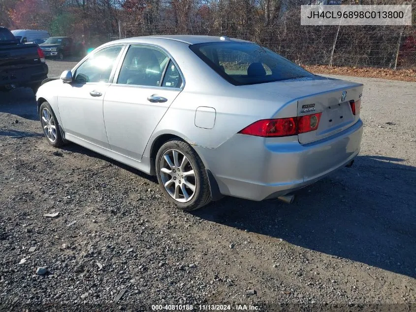 2008 Acura Tsx VIN: JH4CL96898C013800 Lot: 40810188