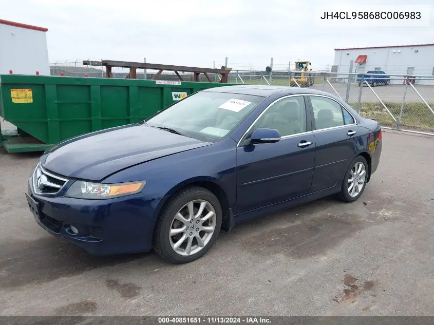 2008 Acura Tsx VIN: JH4CL95868C006983 Lot: 40851651