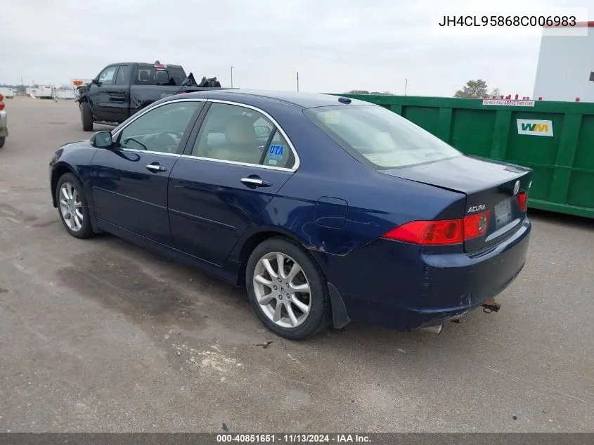 2008 Acura Tsx VIN: JH4CL95868C006983 Lot: 40851651