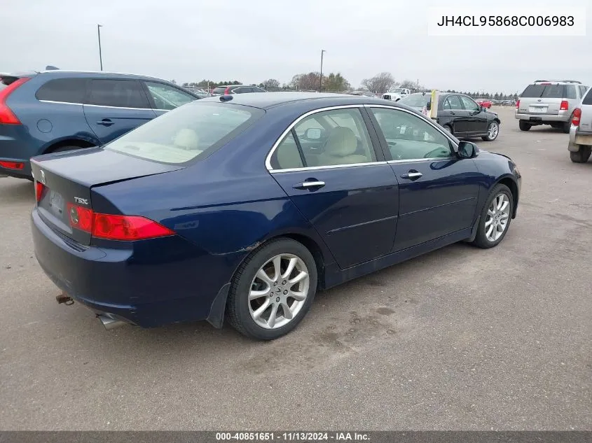 2008 Acura Tsx VIN: JH4CL95868C006983 Lot: 40851651