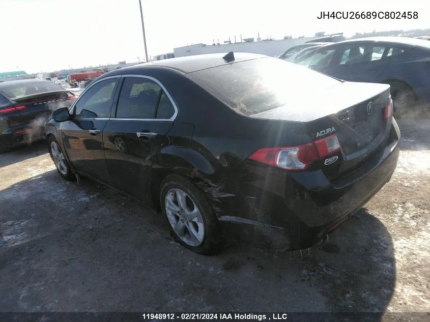 2009 Acura Tsx VIN: JH4CU26689C802458 Lot: 11948912