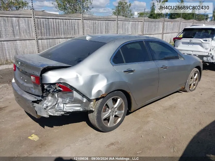 2009 Acura Tsx VIN: JH4CU26689C802430 Lot: 12109536