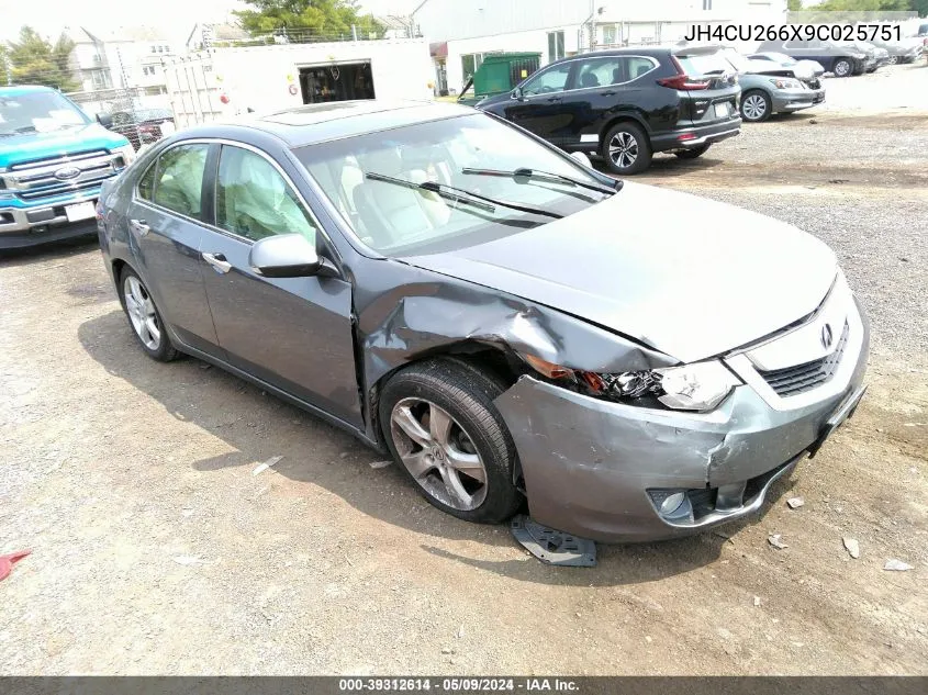 2009 Acura Tsx VIN: JH4CU266X9C025751 Lot: 39312614