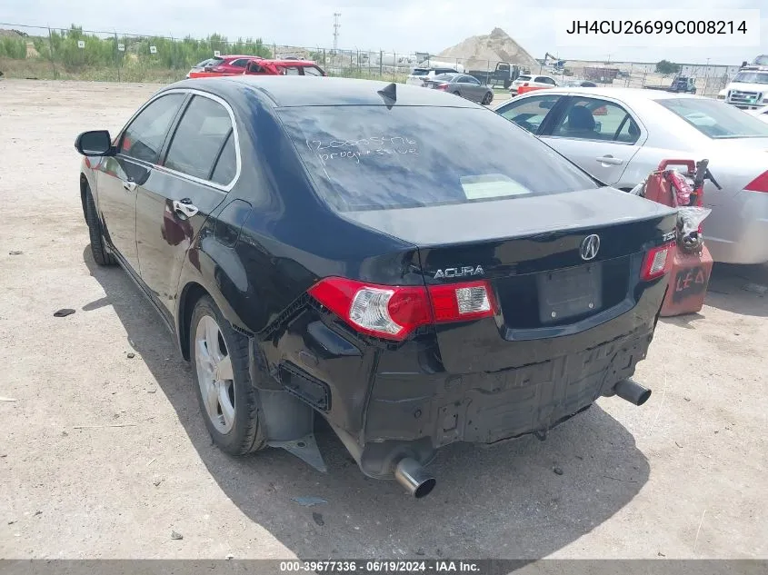 2009 Acura Tsx VIN: JH4CU26699C008214 Lot: 39677336