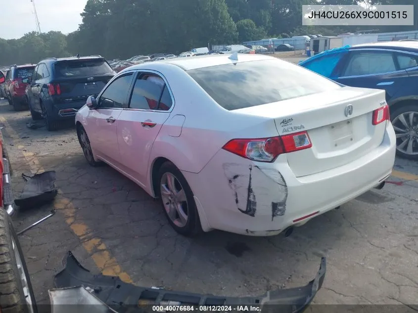 2009 Acura Tsx VIN: JH4CU266X9C001515 Lot: 40076684