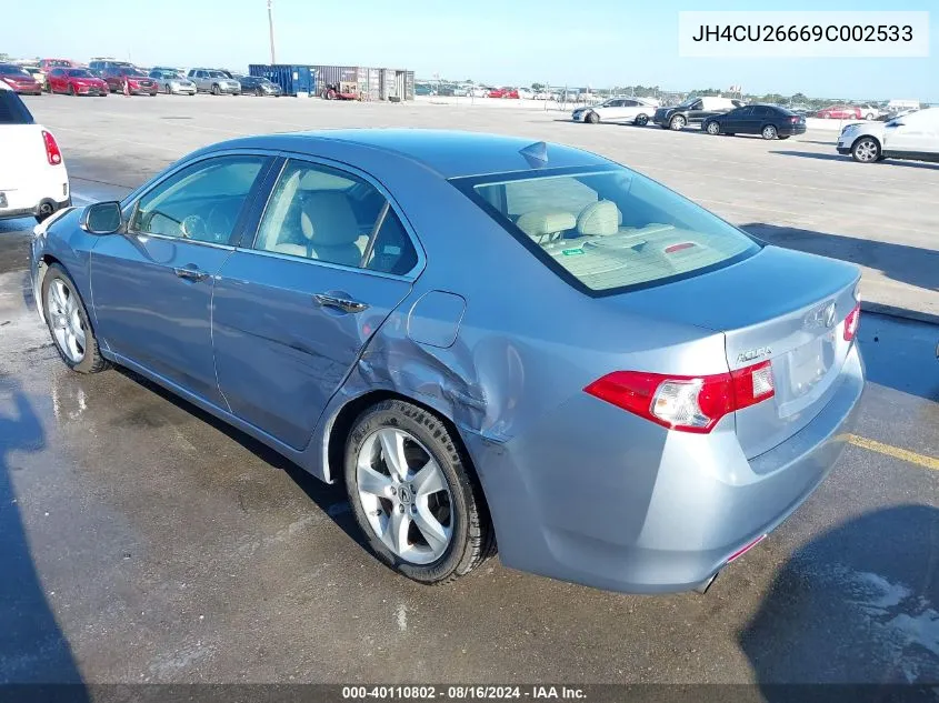 2009 Acura Tsx VIN: JH4CU26669C002533 Lot: 40110802