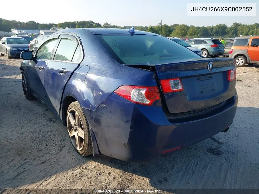 2009 Acura Tsx VIN: JH4CU266X9C002552 Lot: 40202629