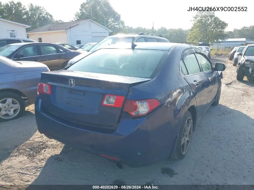 2009 Acura Tsx VIN: JH4CU266X9C002552 Lot: 40202629