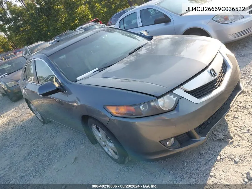 2009 Acura Tsx VIN: JH4CU26669C036522 Lot: 40210086