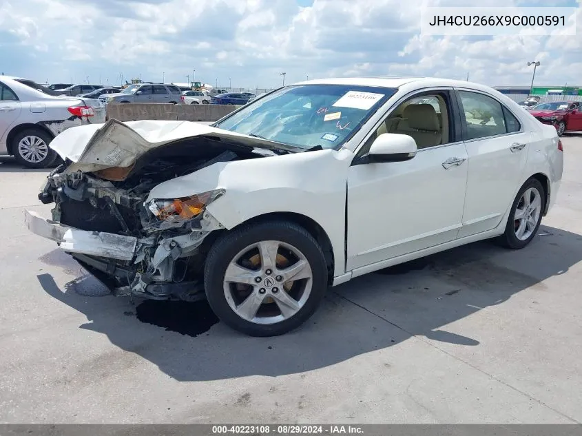 2009 Acura Tsx VIN: JH4CU266X9C000591 Lot: 40223108