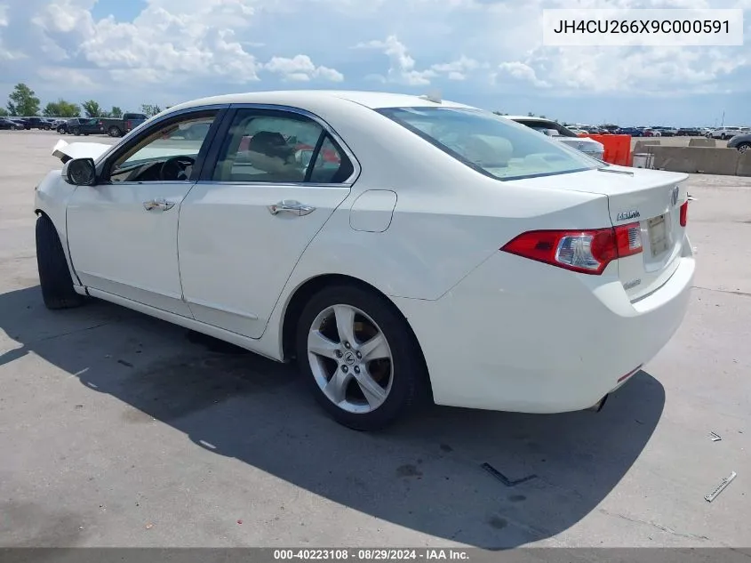 2009 Acura Tsx VIN: JH4CU266X9C000591 Lot: 40223108