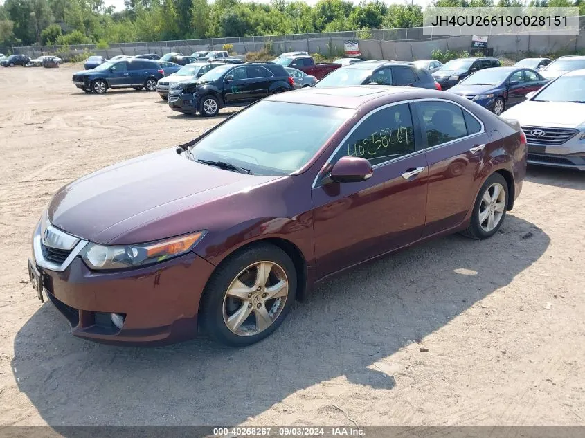 2009 Acura Tsx VIN: JH4CU26619C028151 Lot: 40258267