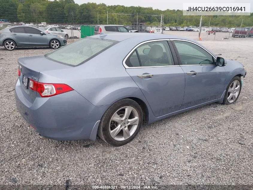 2009 Acura Tsx VIN: JH4CU26639C016941 Lot: 40331321