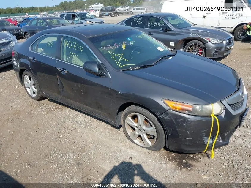 2009 Acura Tsx VIN: JH4CU26649C031321 Lot: 40361462