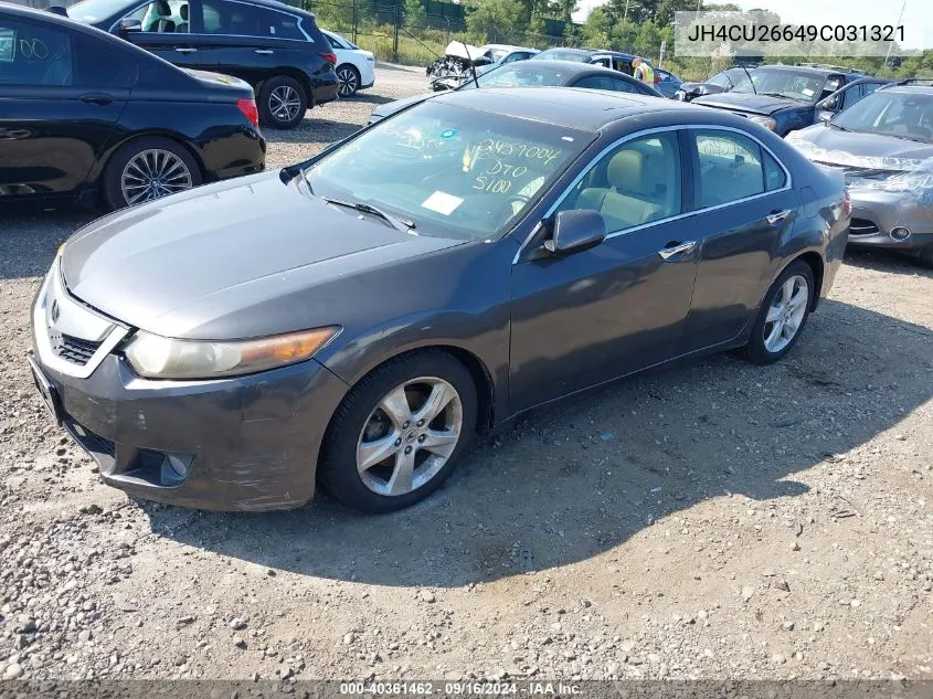 2009 Acura Tsx VIN: JH4CU26649C031321 Lot: 40361462