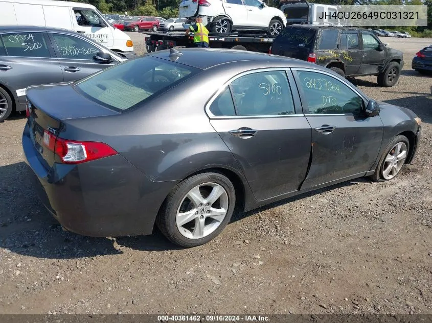 2009 Acura Tsx VIN: JH4CU26649C031321 Lot: 40361462