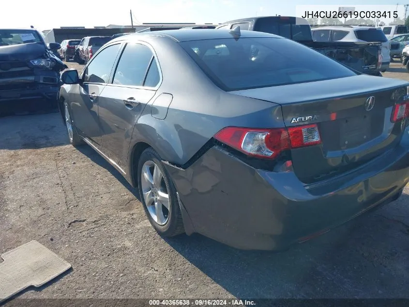 2009 Acura Tsx VIN: JH4CU26619C033415 Lot: 40365638