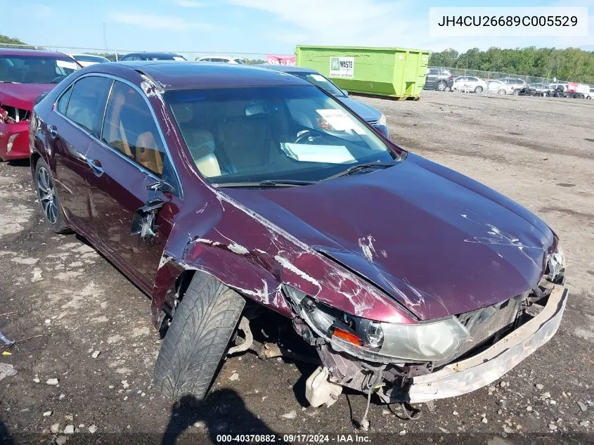 2009 Acura Tsx VIN: JH4CU26689C005529 Lot: 40370882