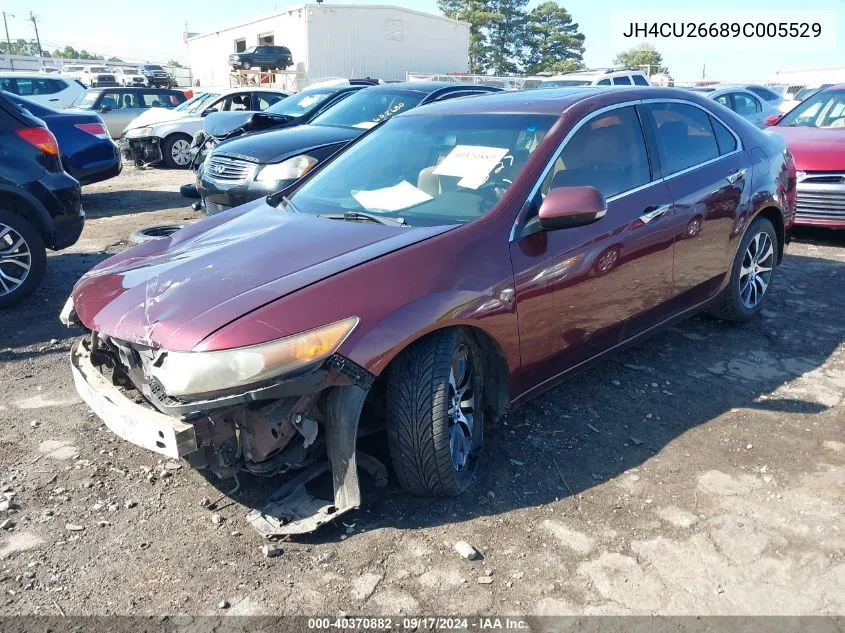 2009 Acura Tsx VIN: JH4CU26689C005529 Lot: 40370882