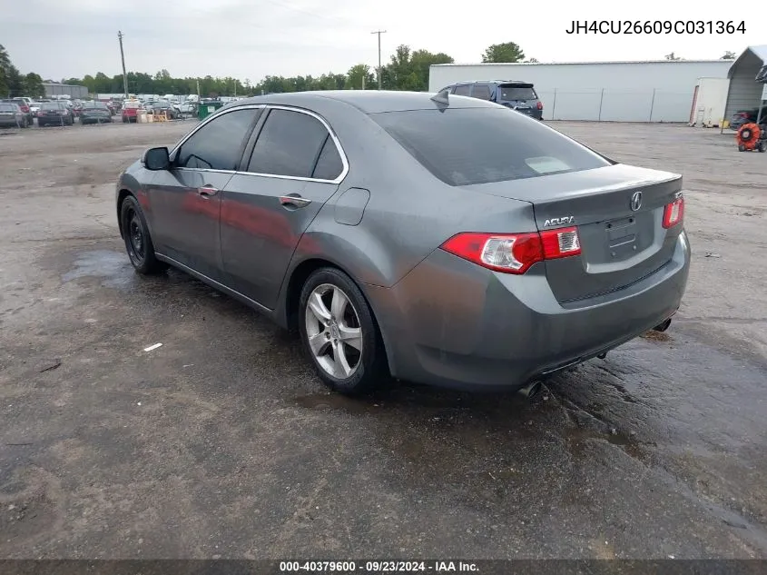 2009 Acura Tsx VIN: JH4CU26609C031364 Lot: 40379600