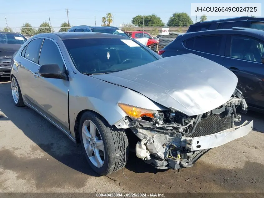 2009 Acura Tsx VIN: JH4CU26649C024725 Lot: 40423094