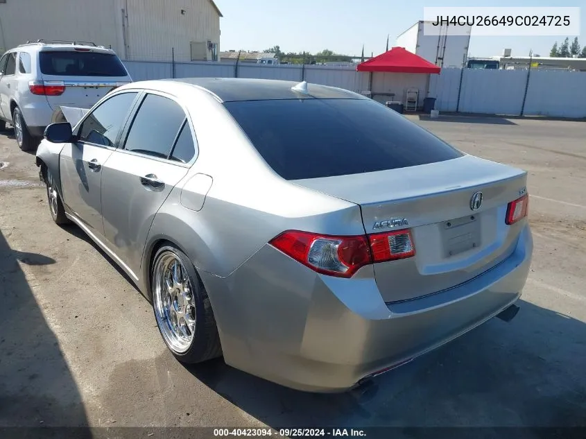 2009 Acura Tsx VIN: JH4CU26649C024725 Lot: 40423094