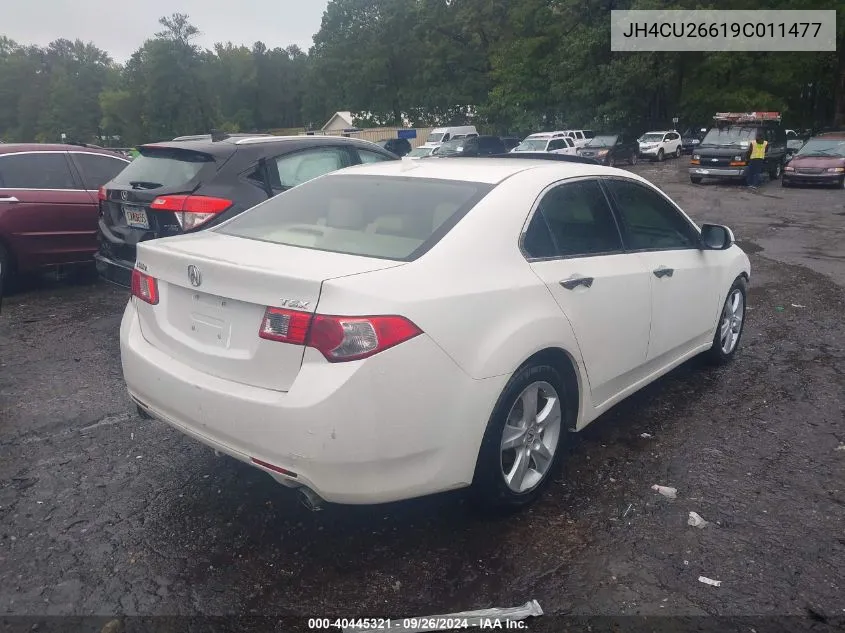 2009 Acura Tsx VIN: JH4CU26619C011477 Lot: 40445321