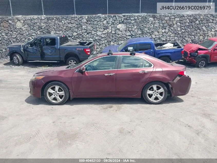 2009 Acura Tsx VIN: JH4CU26619C026979 Lot: 40452133