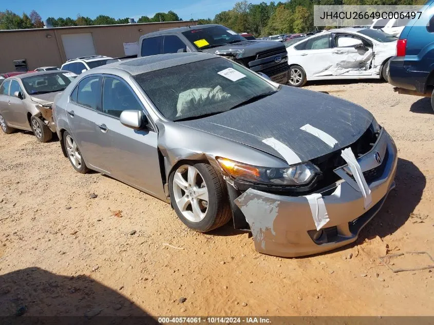 2009 Acura Tsx VIN: JH4CU26649C006497 Lot: 40574061