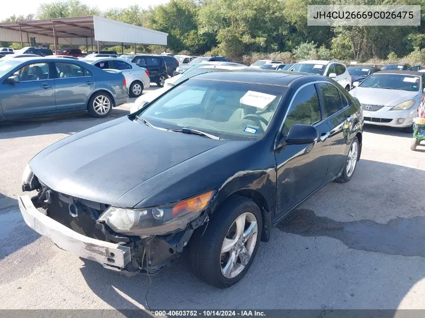 2009 Acura Tsx VIN: JH4CU26669C026475 Lot: 40603752