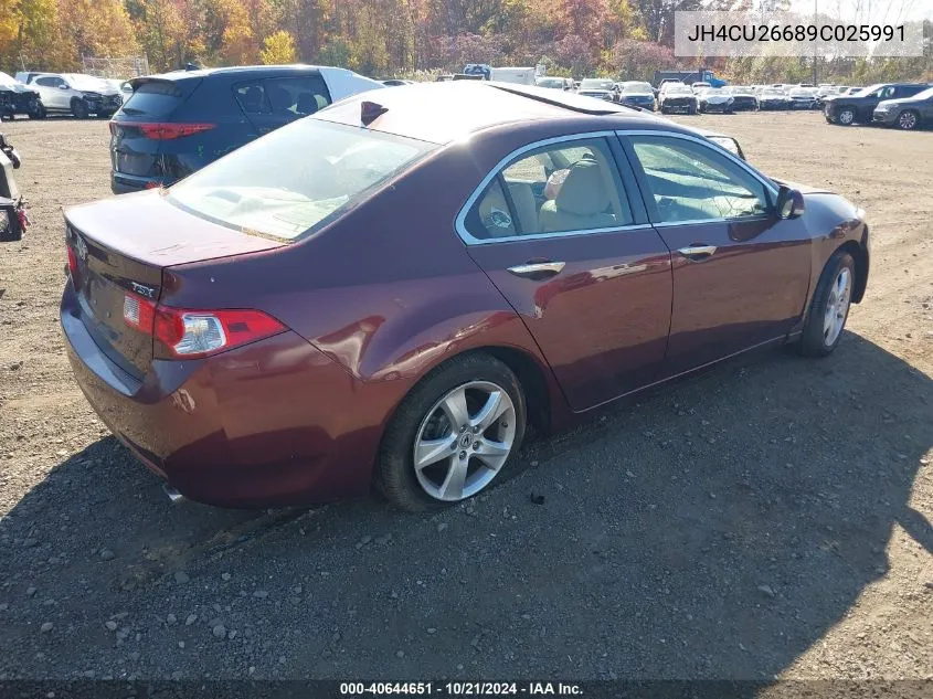 2009 Acura Tsx VIN: JH4CU26689C025991 Lot: 40644651