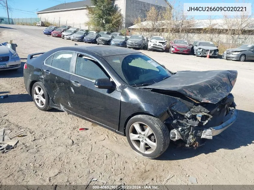 2009 Acura Tsx VIN: JH4CU26609C020221 Lot: 40652907