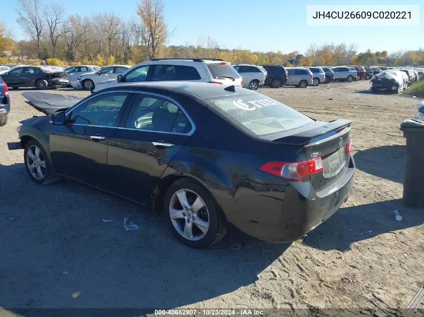 2009 Acura Tsx VIN: JH4CU26609C020221 Lot: 40652907