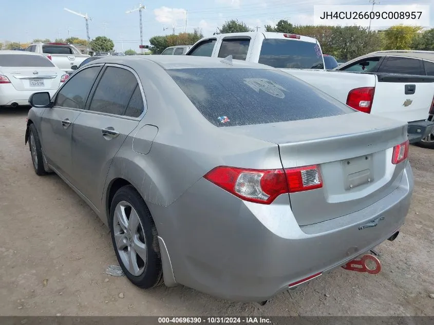 2009 Acura Tsx VIN: JH4CU26609C008957 Lot: 40696390