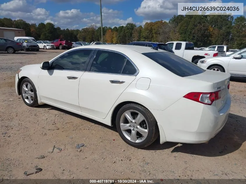 2009 Acura Tsx VIN: JH4CU26639C024036 Lot: 40719781