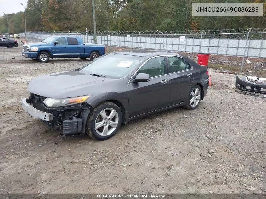 2009 Acura Tsx VIN: JH4CU26649C036289 Lot: 40741057