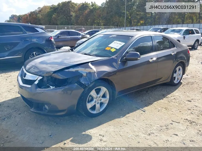 2009 Acura Tsx VIN: JH4CU266X9C031291 Lot: 40744384