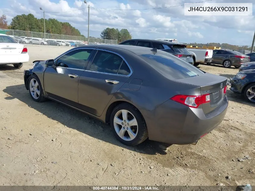 2009 Acura Tsx VIN: JH4CU266X9C031291 Lot: 40744384