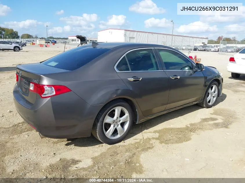 2009 Acura Tsx VIN: JH4CU266X9C031291 Lot: 40744384