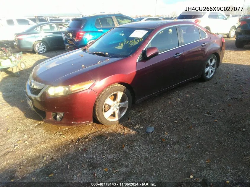 2009 Acura Tsx VIN: JH4CU266X9C027077 Lot: 40779143