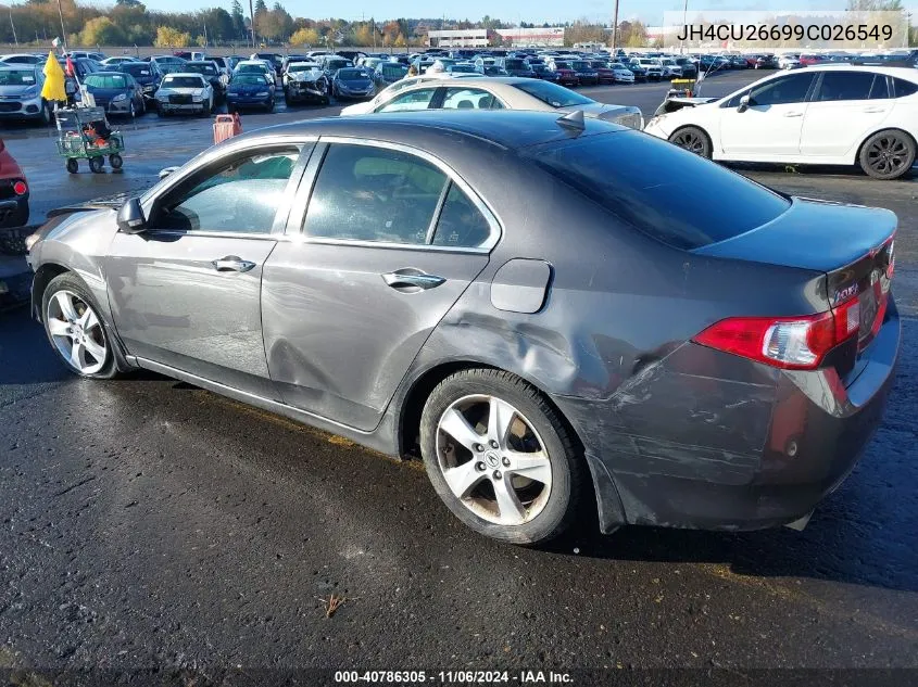 2009 Acura Tsx VIN: JH4CU26699C026549 Lot: 40786305