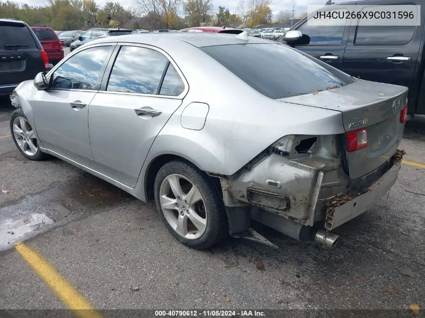 2009 Acura Tsx VIN: JH4CU266X9C031596 Lot: 40790612