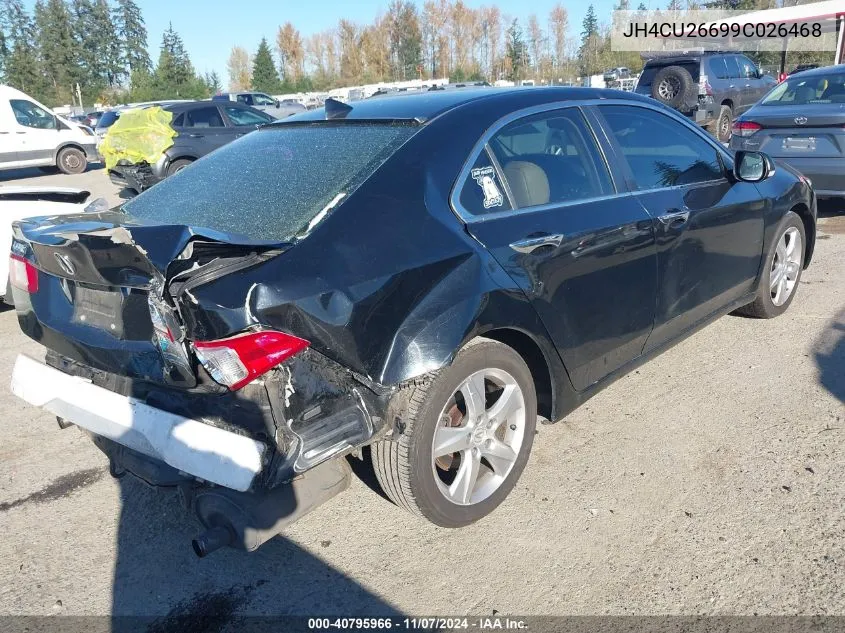 2009 Acura Tsx VIN: JH4CU26699C026468 Lot: 40795966