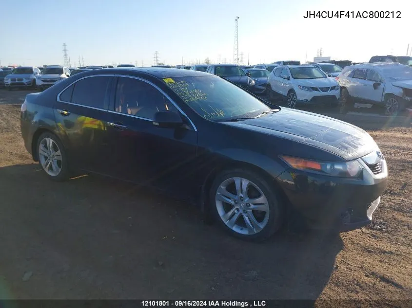 2010 Acura Tsx VIN: JH4CU4F41AC800212 Lot: 12101801