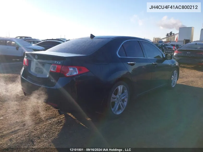 2010 Acura Tsx VIN: JH4CU4F41AC800212 Lot: 12101801