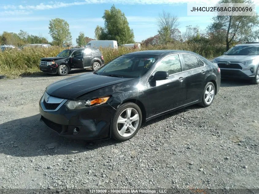 2010 Acura Tsx VIN: JH4CU2F68AC800696 Lot: 12119009