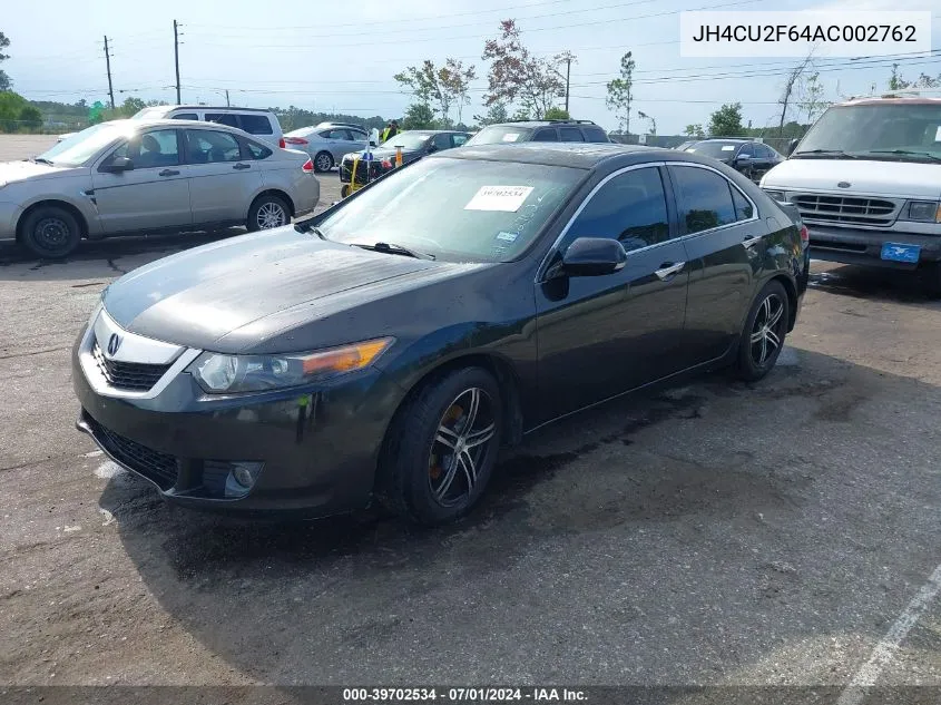 2010 Acura Tsx 2.4 VIN: JH4CU2F64AC002762 Lot: 39702534