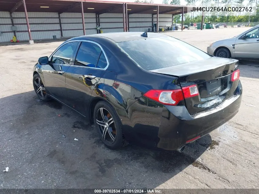 2010 Acura Tsx 2.4 VIN: JH4CU2F64AC002762 Lot: 39702534