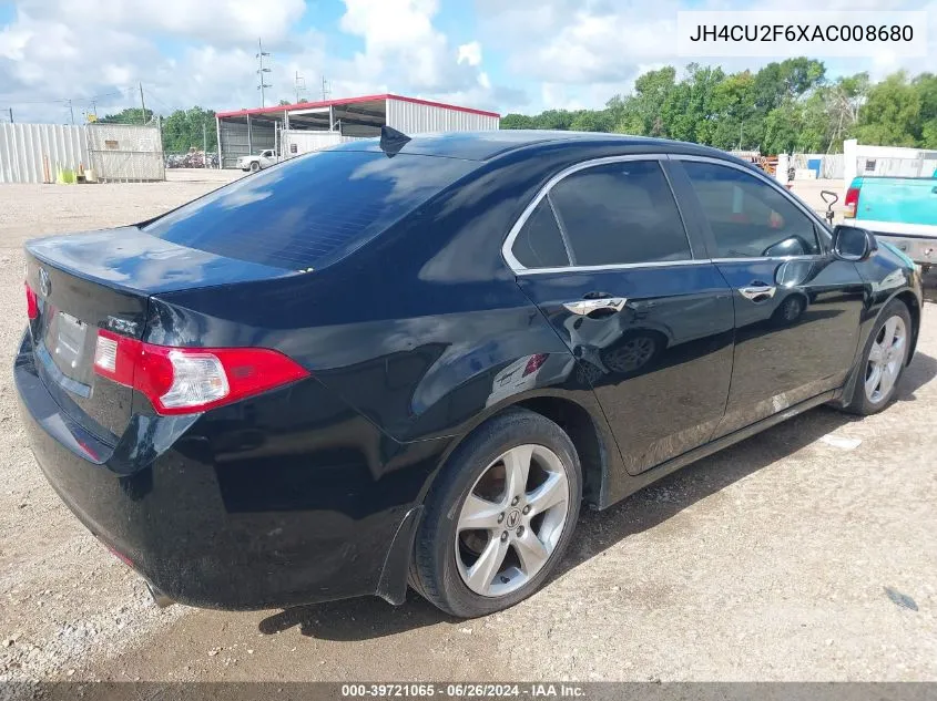 2010 Acura Tsx 2.4 VIN: JH4CU2F6XAC008680 Lot: 39721065