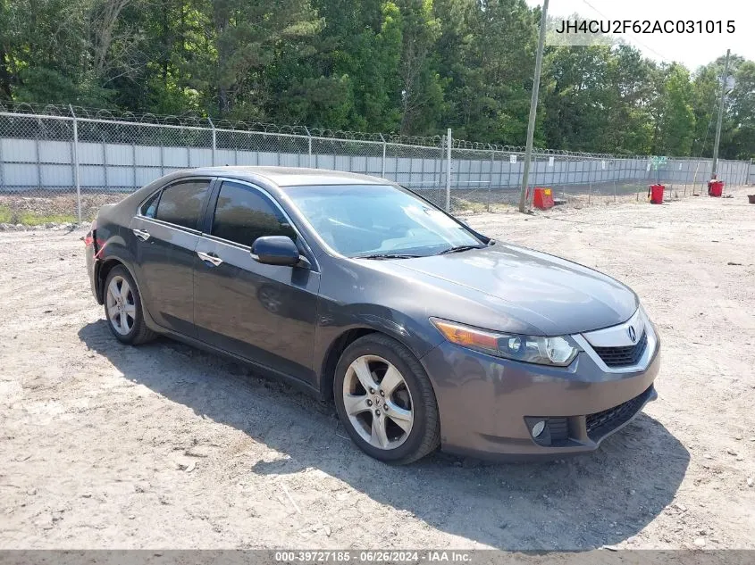 2010 Acura Tsx 2.4 VIN: JH4CU2F62AC031015 Lot: 39727185